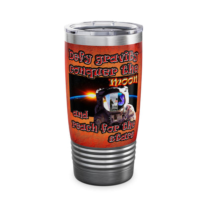 defy conquer reach - Ringneck Tumbler, 20oz (burnt orange)