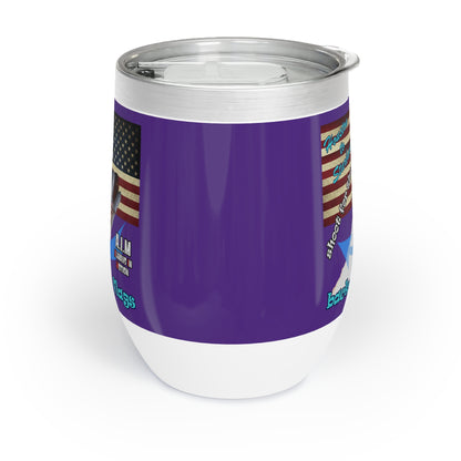shoot for the stars - Chill Wine Tumbler (purple)