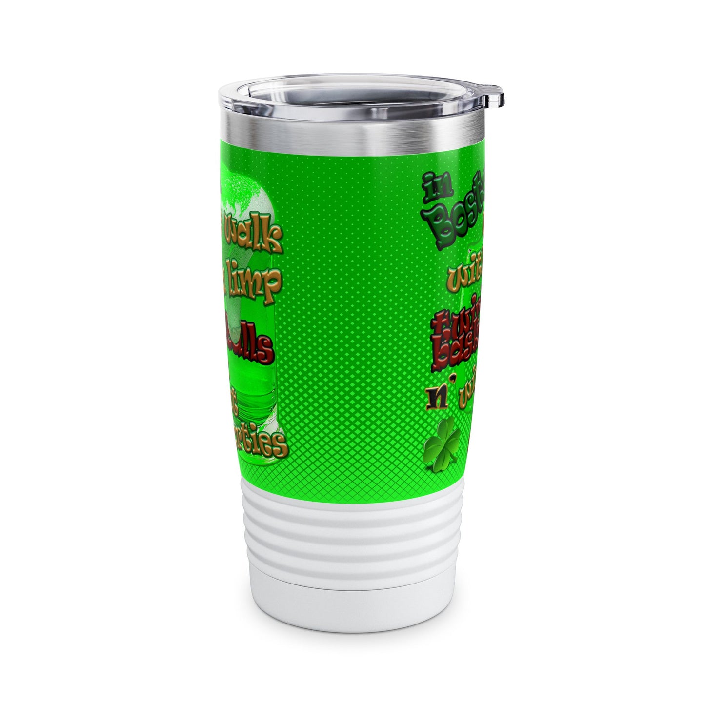 celtics logo - Ringneck Tumbler, 20oz (logo green)