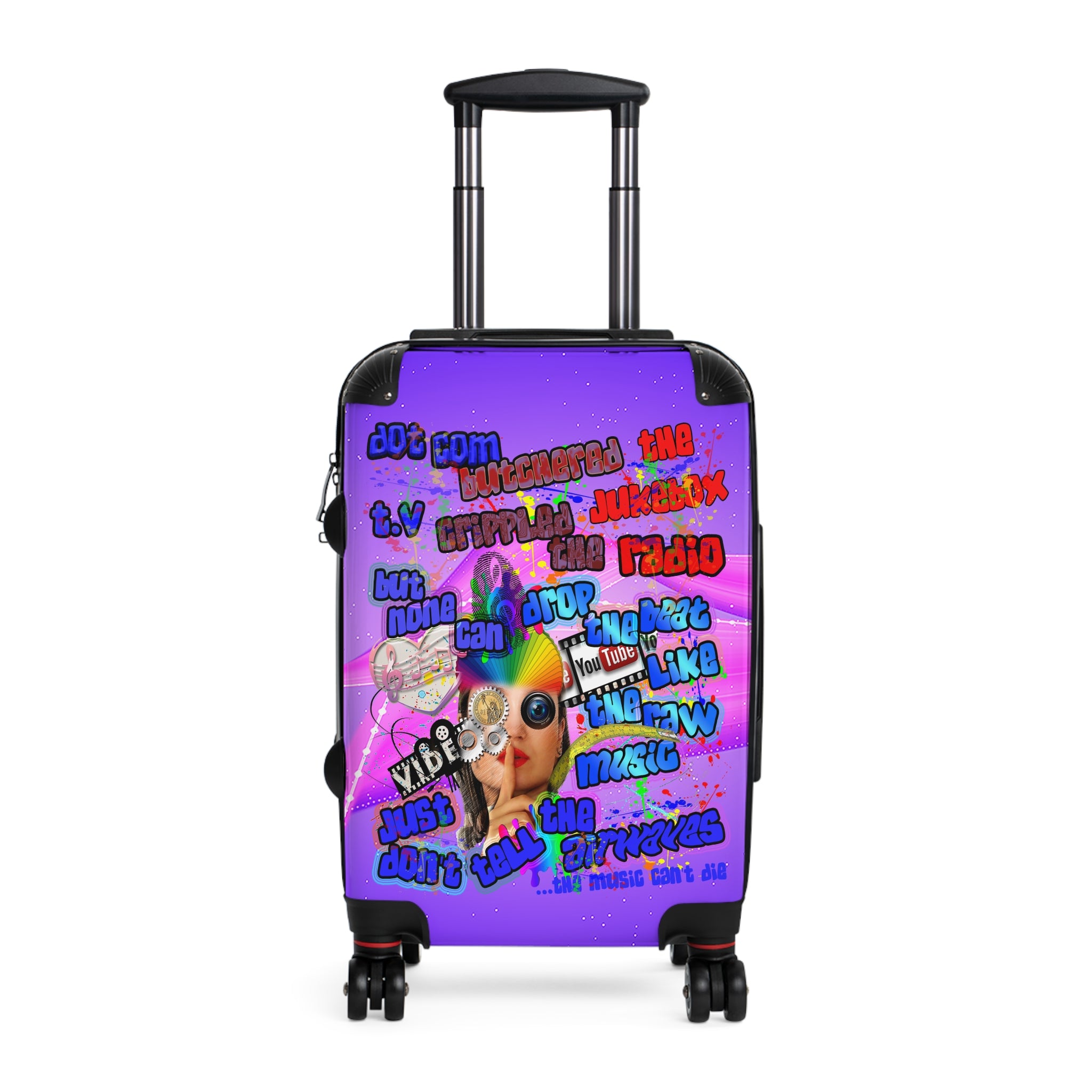 drop the beat - Suitcase (purple-pink wave)