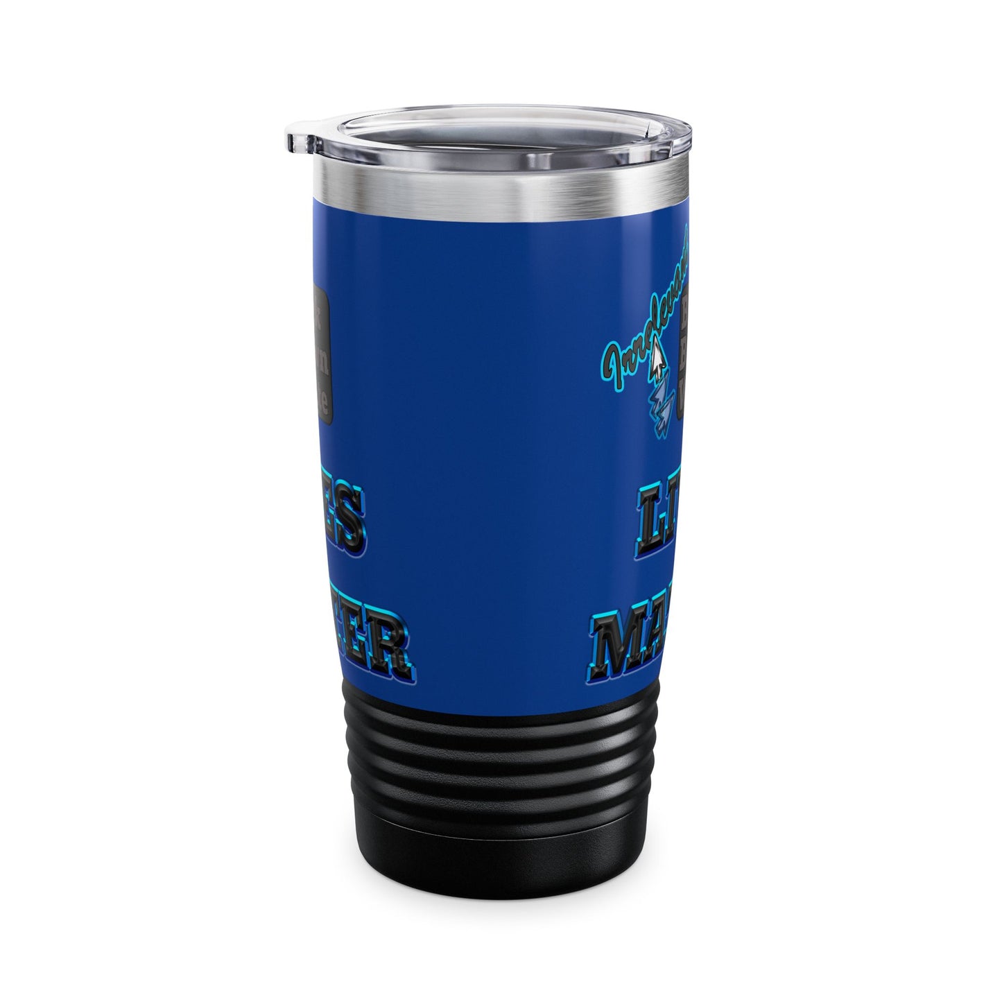 irrelevant - Ringneck Tumbler, 20oz (dark blue)