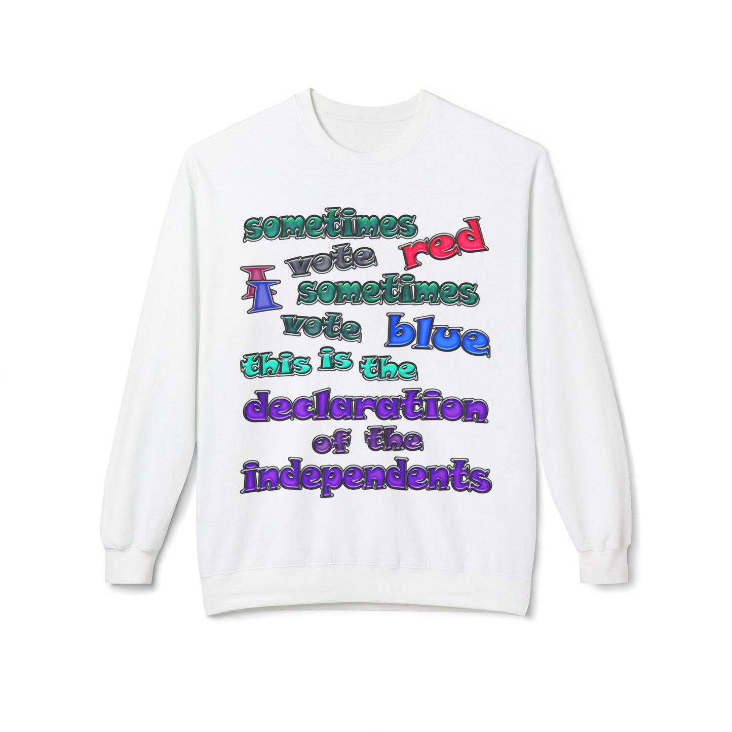declaration of the independents - Unisex Midweight Softstyle Fleece Crewneck Sweatshirt