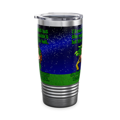 turtle race - Ringneck Tumbler, 20oz ('snoops' background)