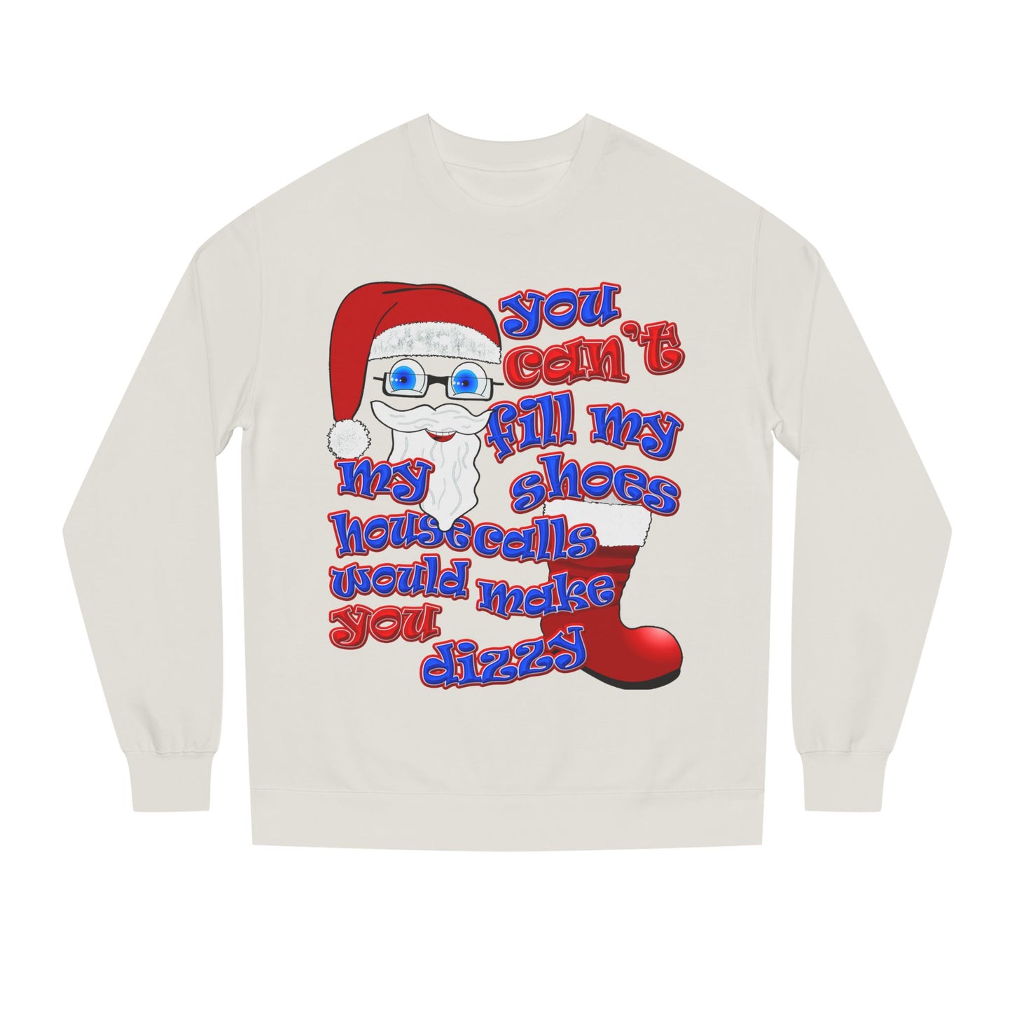 santa's shoes - Unisex Crew Neck Sweatshirt