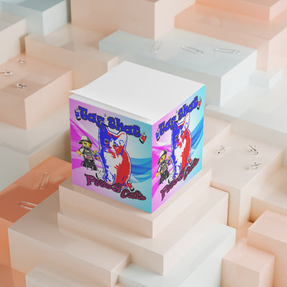 tag that - note cube (light blue-pink wave)