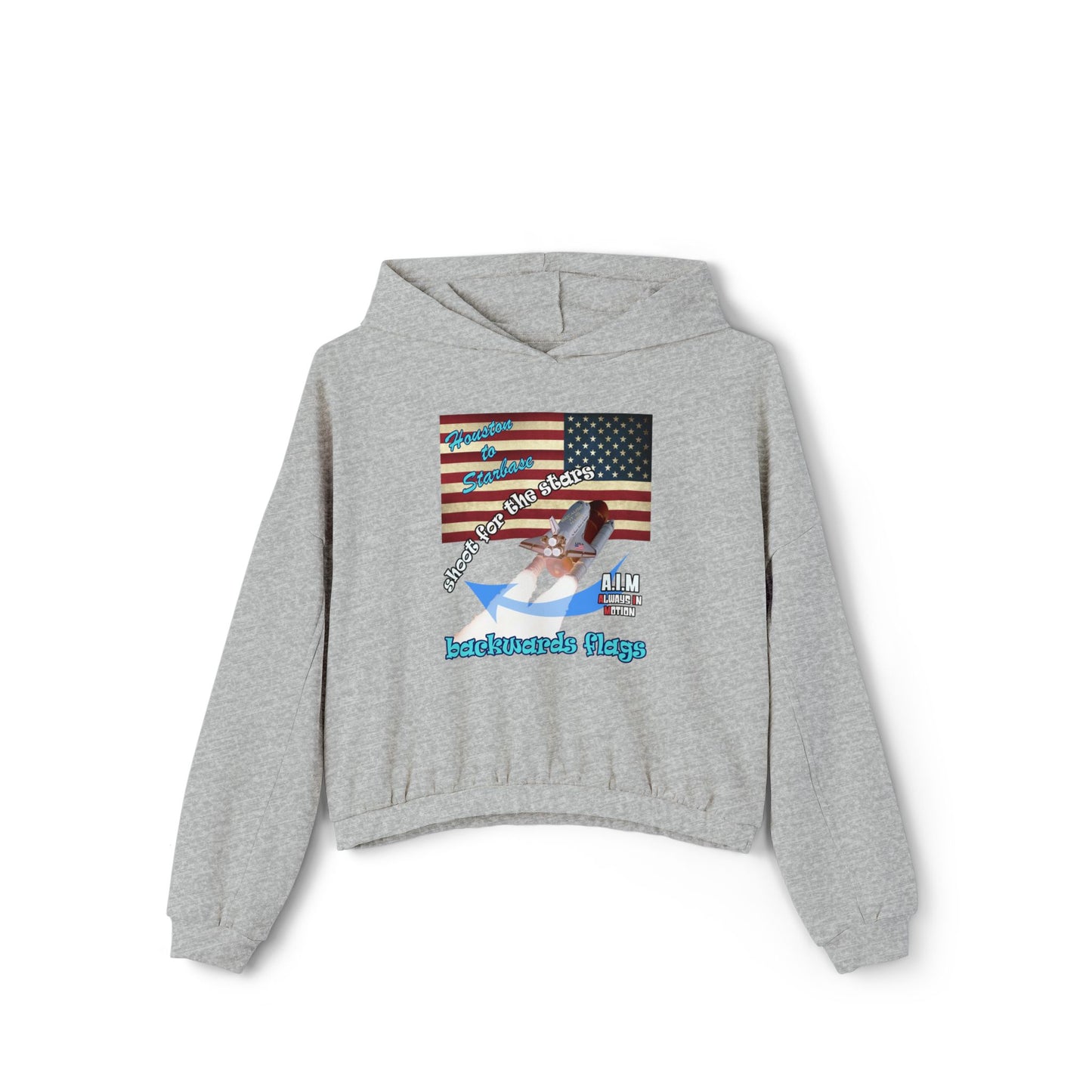 shoot for the stars - Women's Cinched Bottom Hoodie