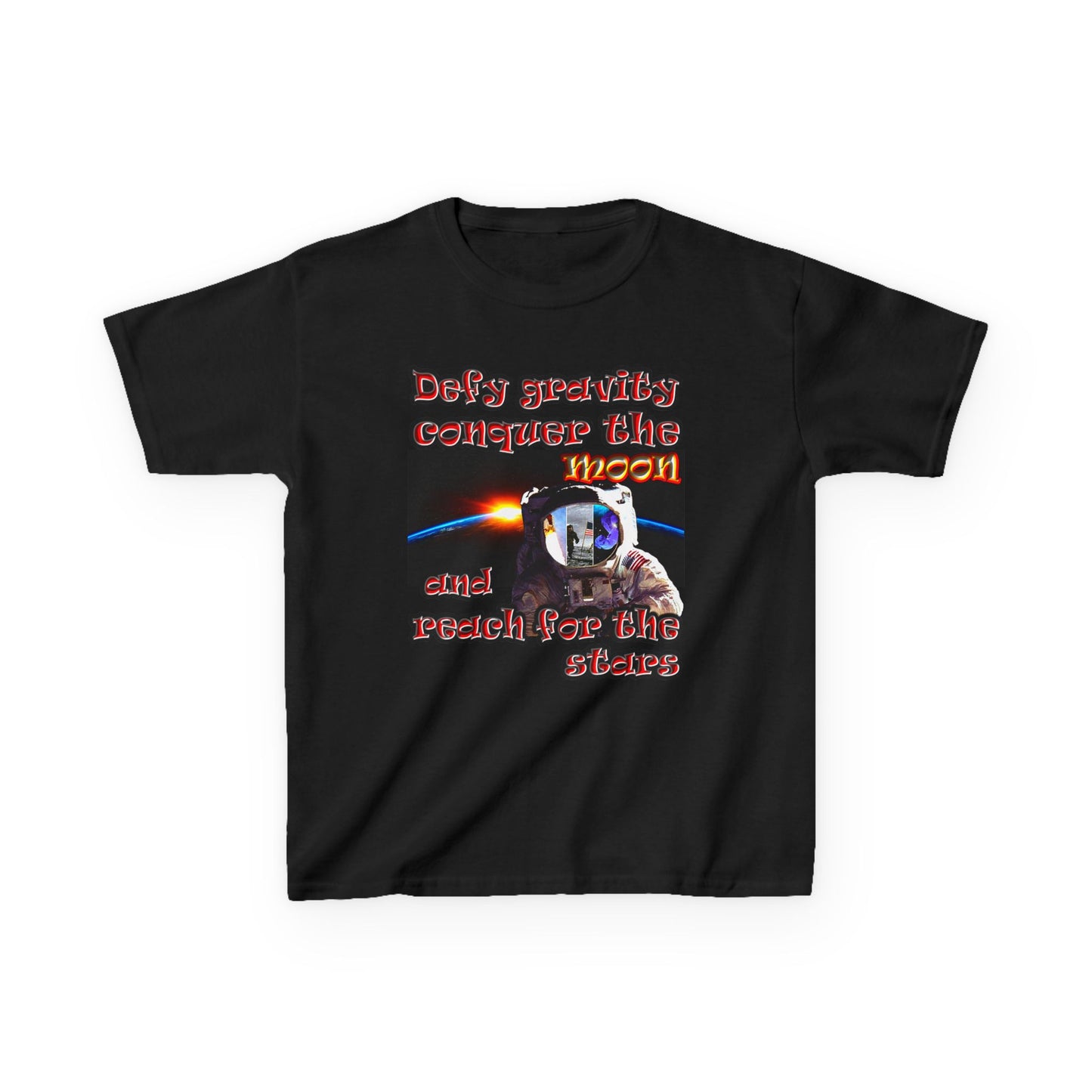 defy conquer reach - Kids Heavy Cotton™ Tee