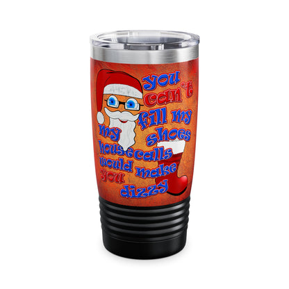 santa's shoes - Ringneck Tumbler, 20oz (burnt orange)
