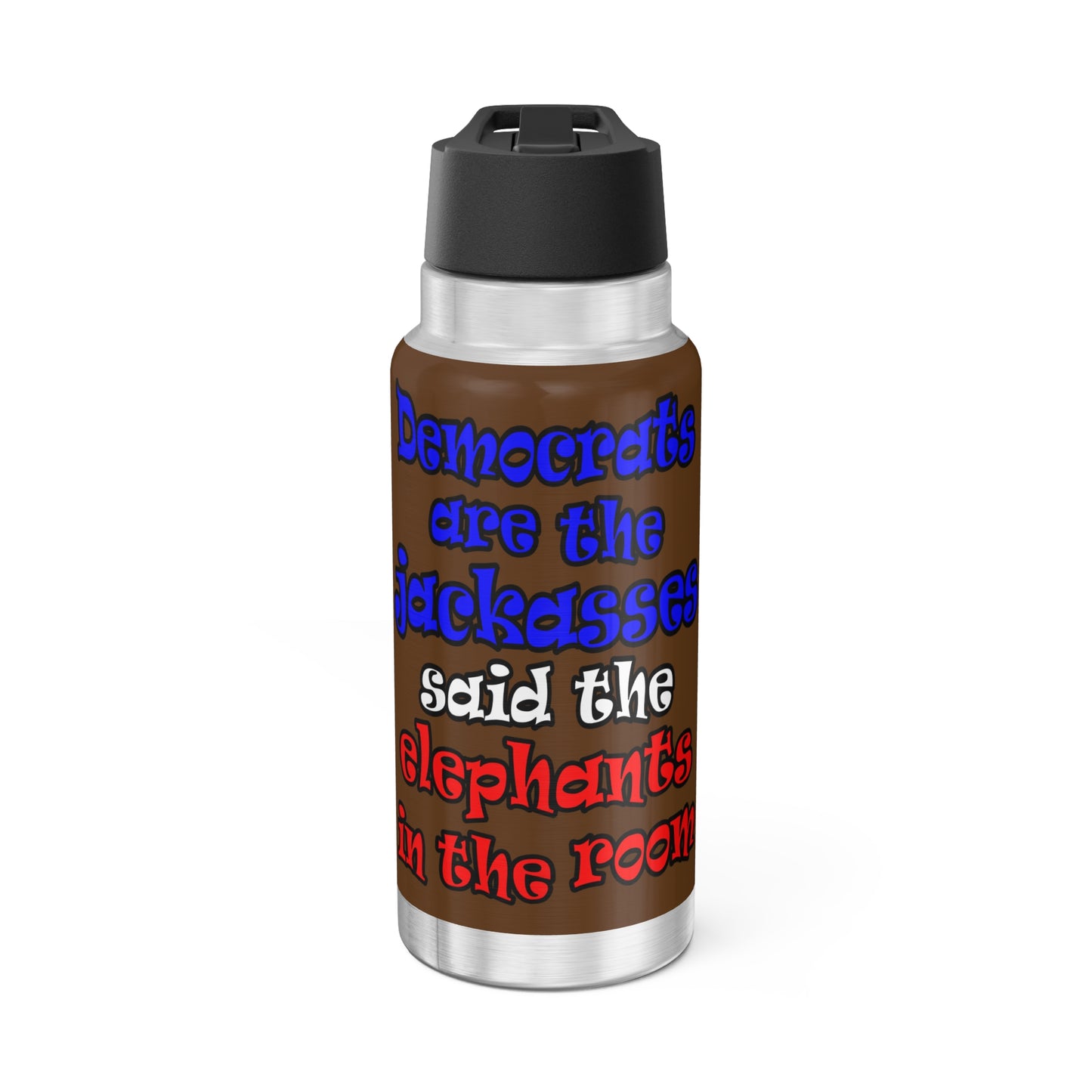 donkeys and elephants - Gator Tumbler, 32oz (brown)