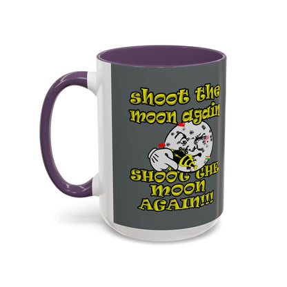 shoot the moon again - Accent Mug (dark grey)