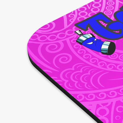 tag that - Mouse Pad (Rectangle) (pink swirl)