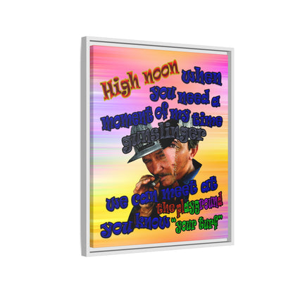 high noon - framed canvas art (color blur)