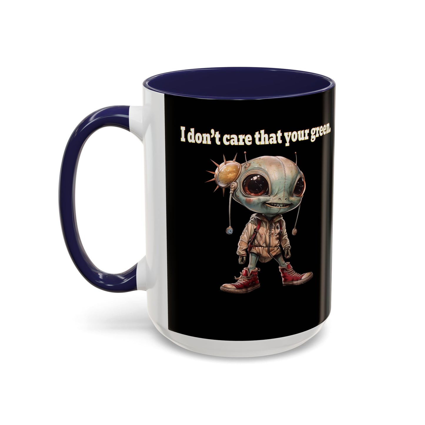 I don't care that your grey - Accent Mug (black)