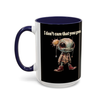 I don't care that your grey - Accent Mug (black)