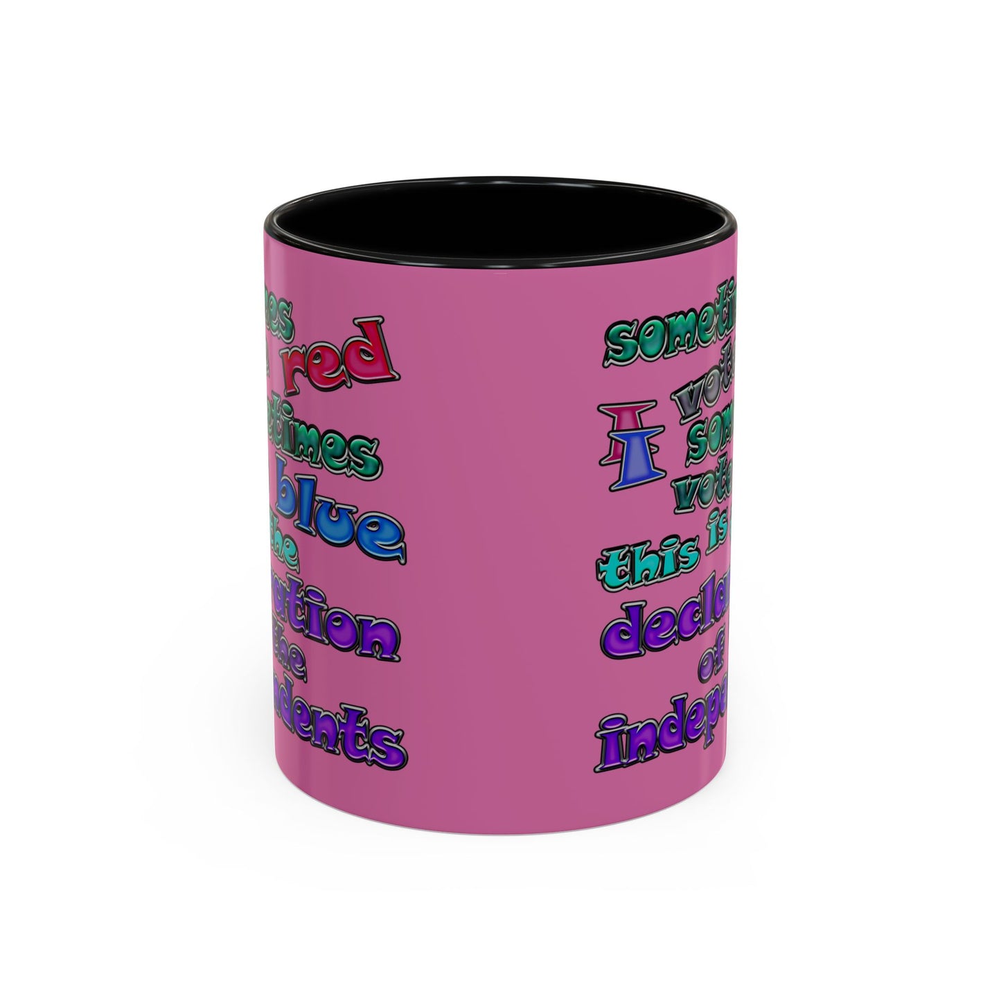 declaration of the independents - Accent Mug (light pink)
