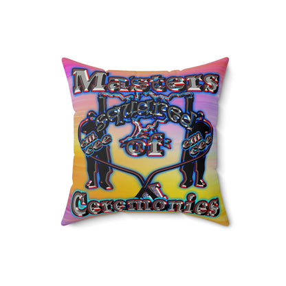 em cee squared - Faux Suede Square Pillow - (color blur)
