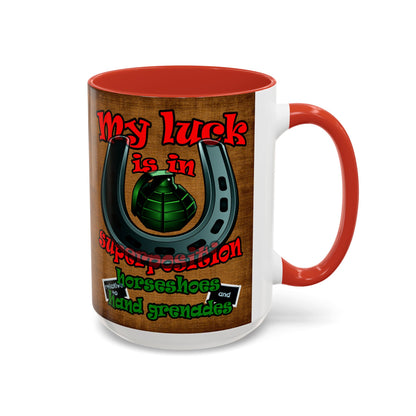 my luck - Accent Mug (brown papyrus)