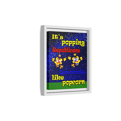 popping like popcorn - framed canvas art ('snoops' background)