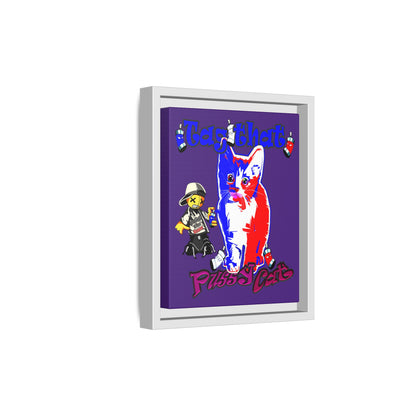 tag that - framed canvas art (purple)