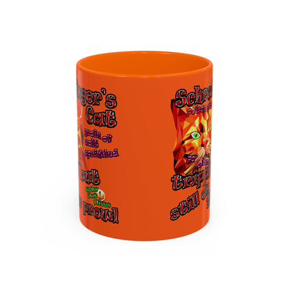schrodinger's cat - Accent Mug (orange)