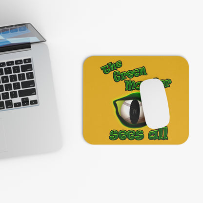 green monster - Mouse Pad (Rectangle) (yellow)