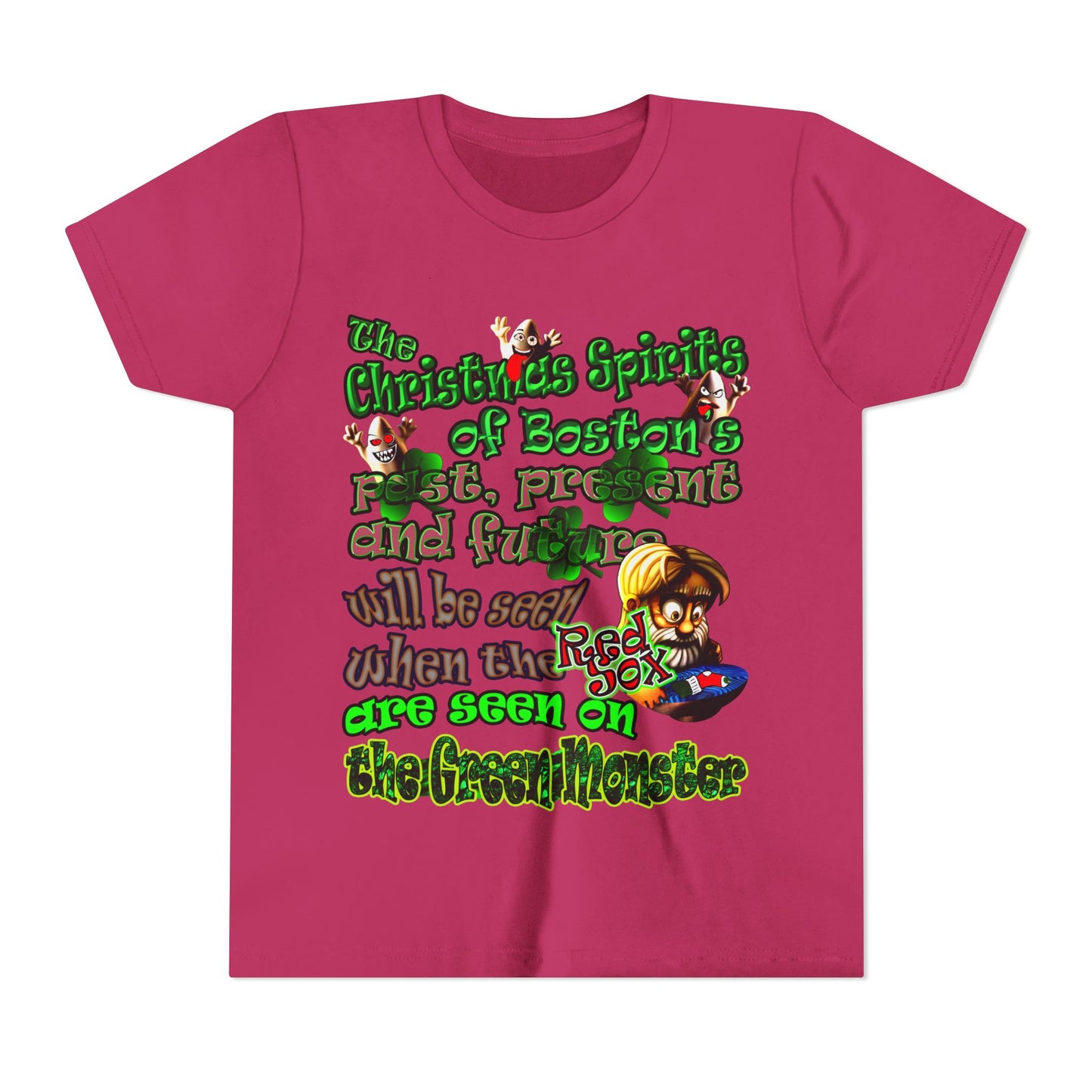 christmas spirits of boston - Youth Short Sleeve Tee