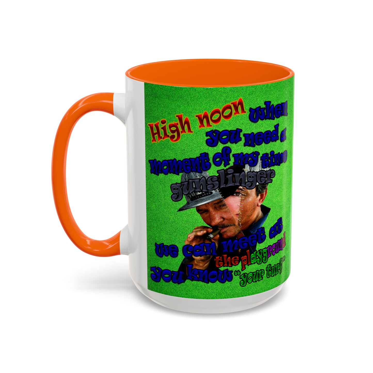 high noon - Accent Mug (green turf)