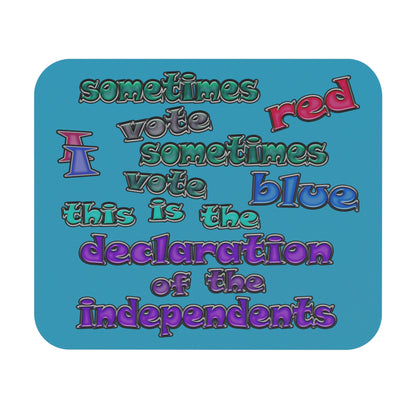 declaration of the independents - Mouse Pad (Rectangle) (turquoise)