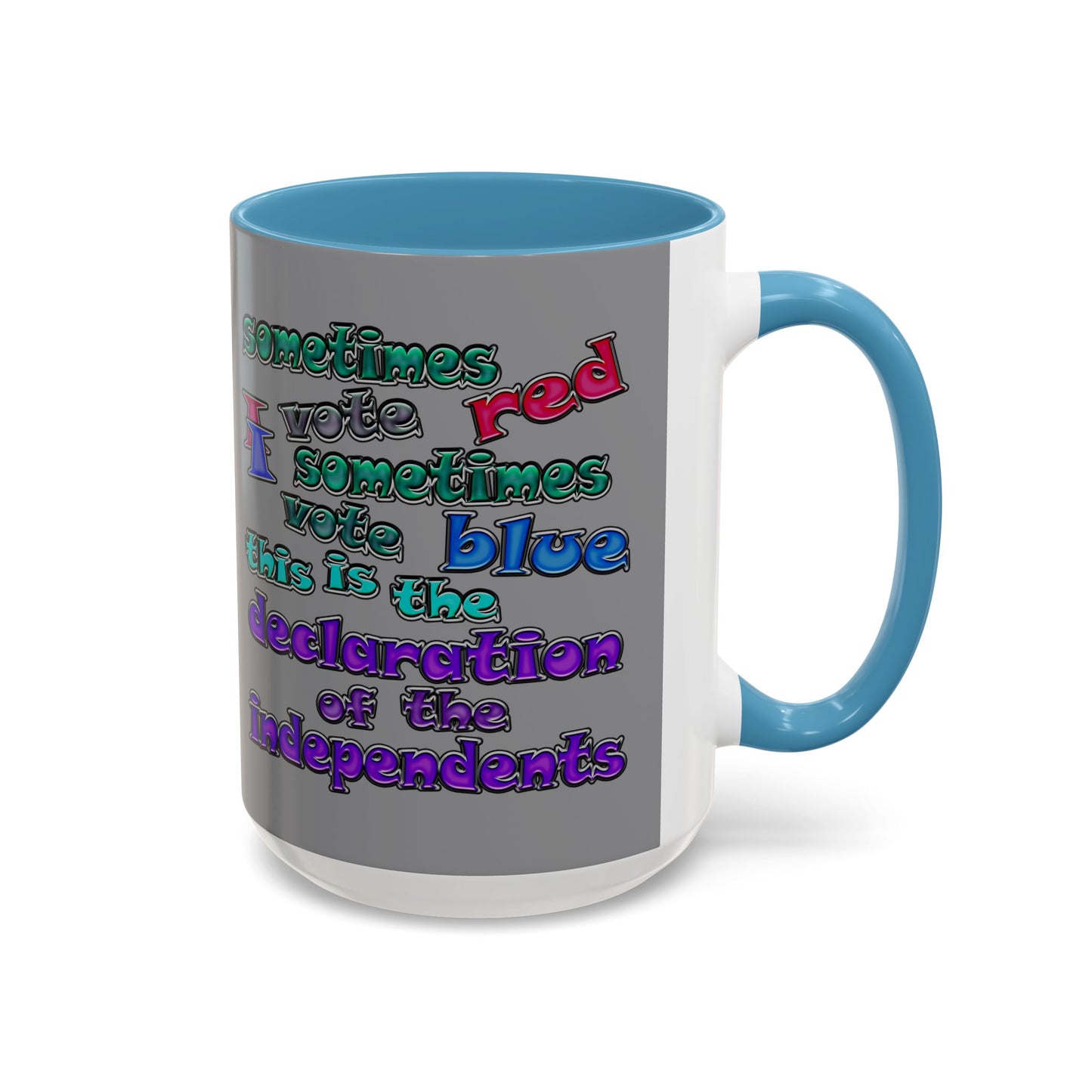 declaration of the independents - Accent Mug (grey)