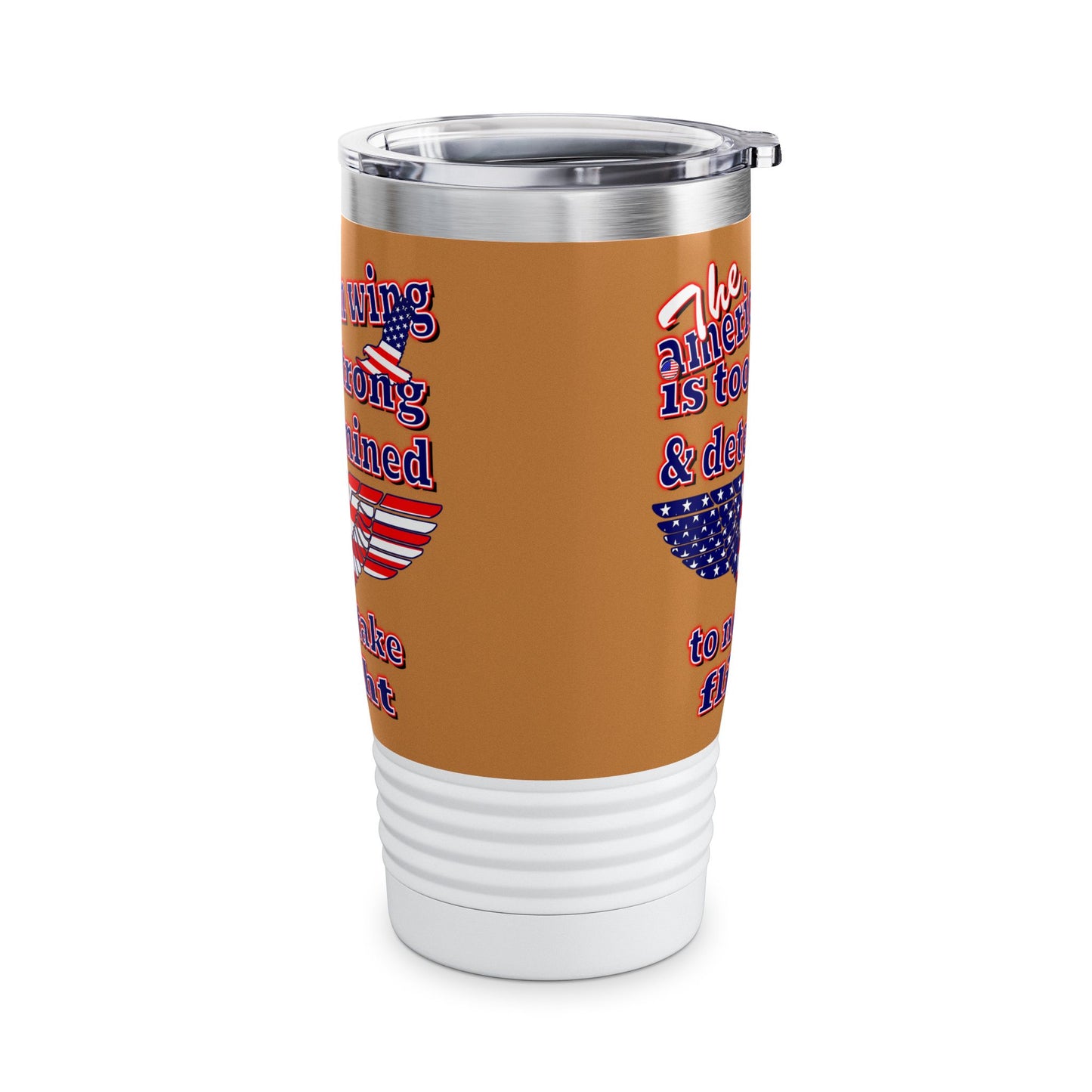 american wing - Ringneck Tumbler, 20oz (light brown)