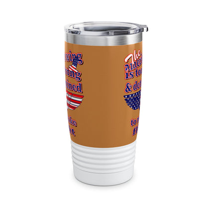 american wing - Ringneck Tumbler, 20oz (light brown)