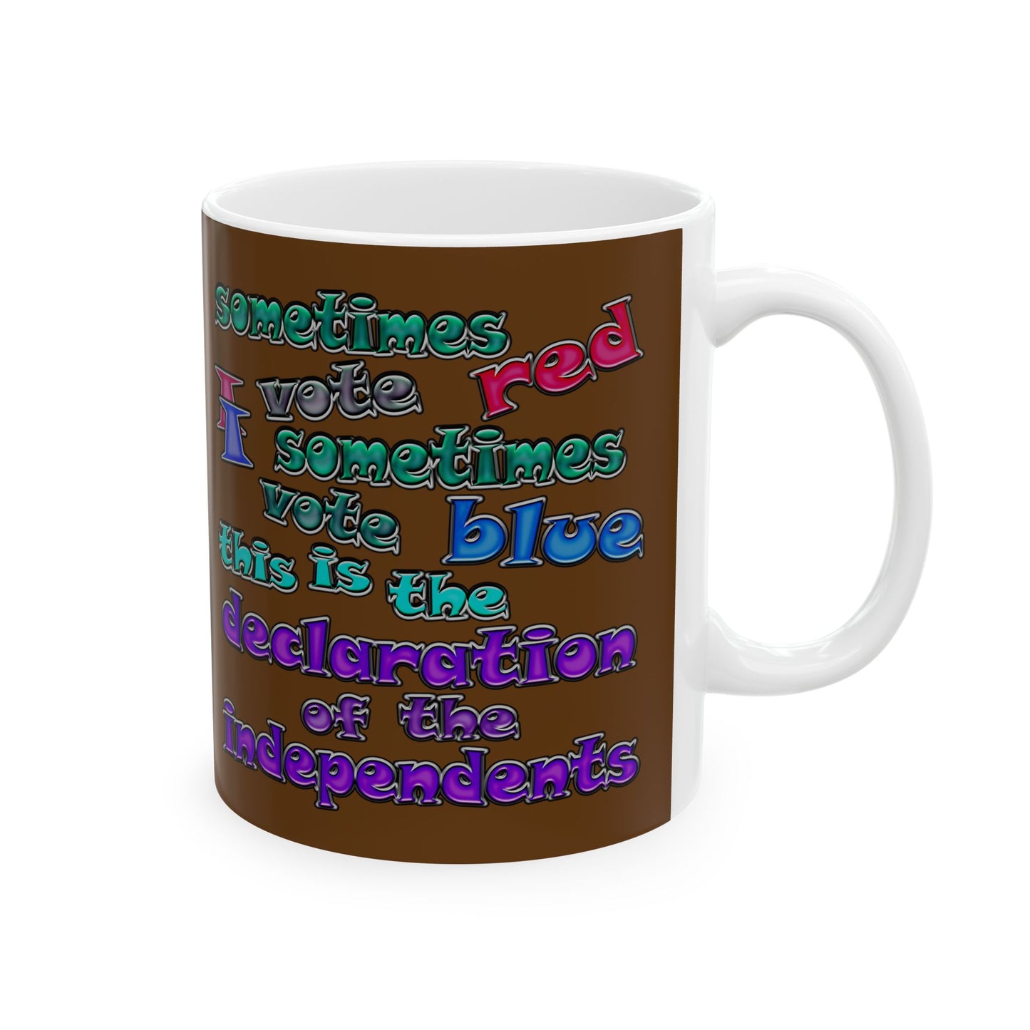 declaration of the independents - White Mug (brown)