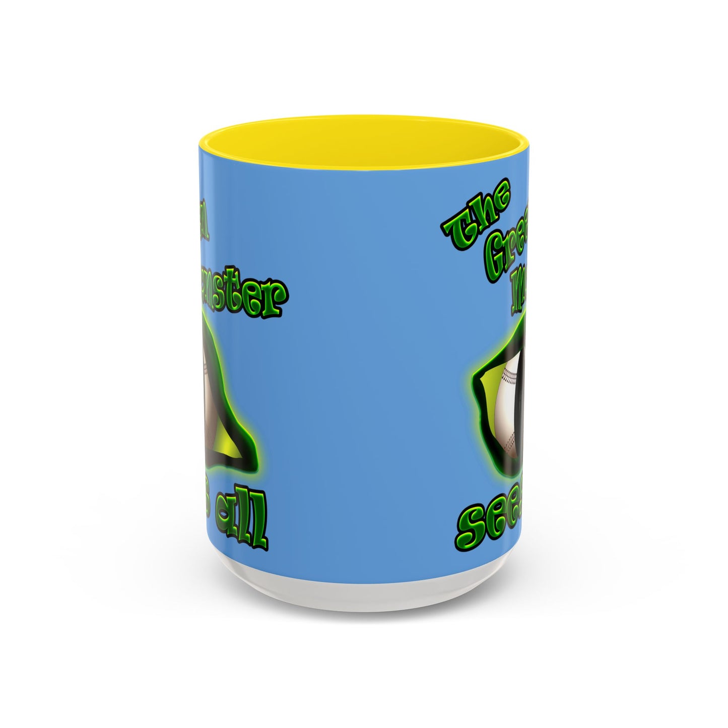 green monster - Accent Mug (light blue)