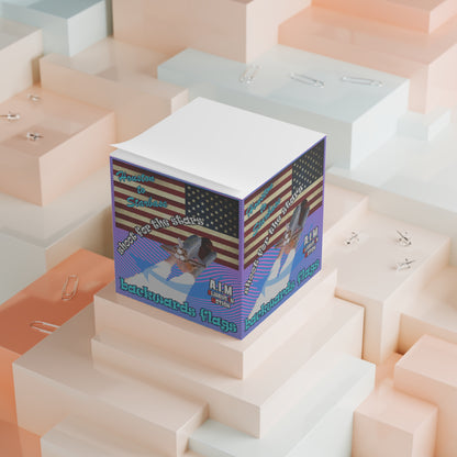 shoot for the stars - note cube (light blue-purple wave)