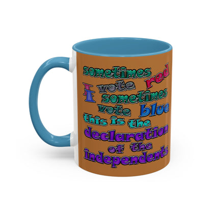 declaration of the independents - Accent Mug (light brown)
