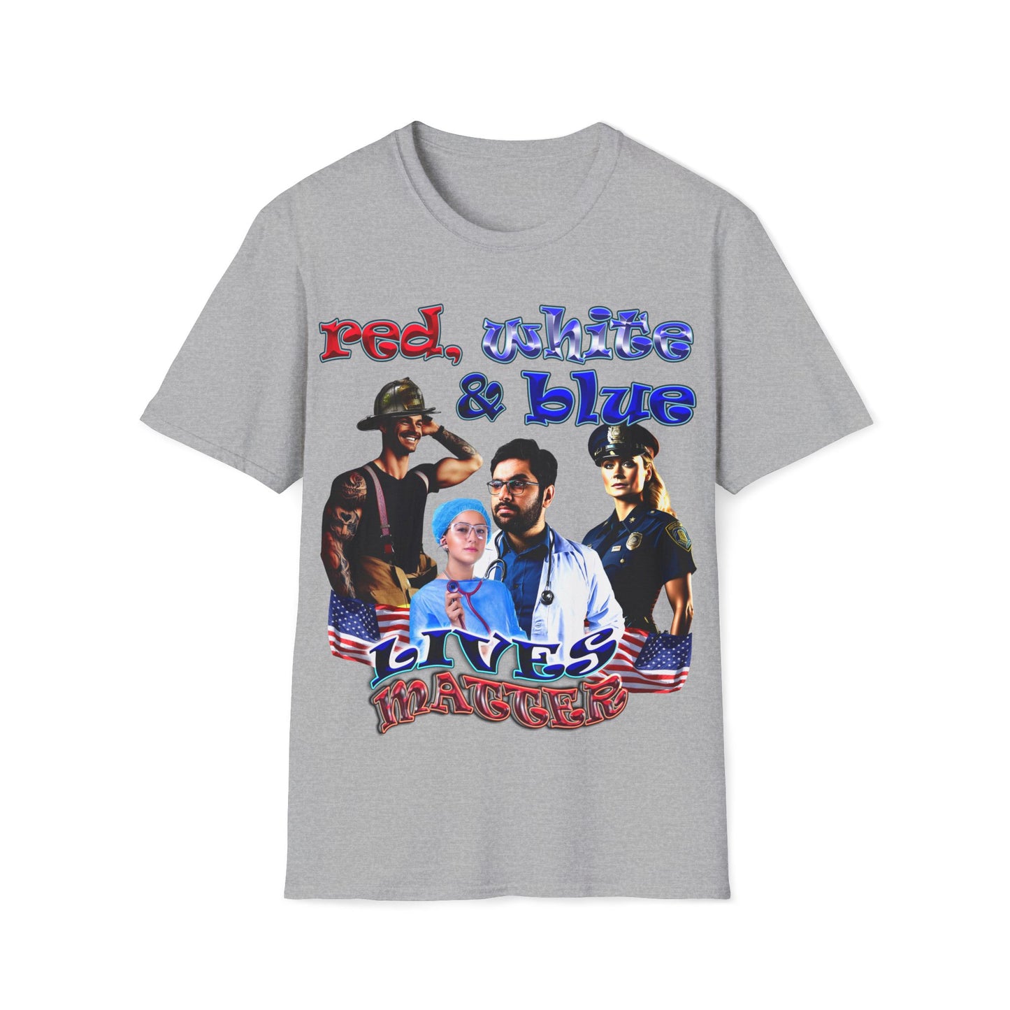 rw&b lives matter - Unisex Softstyle T-Shirt