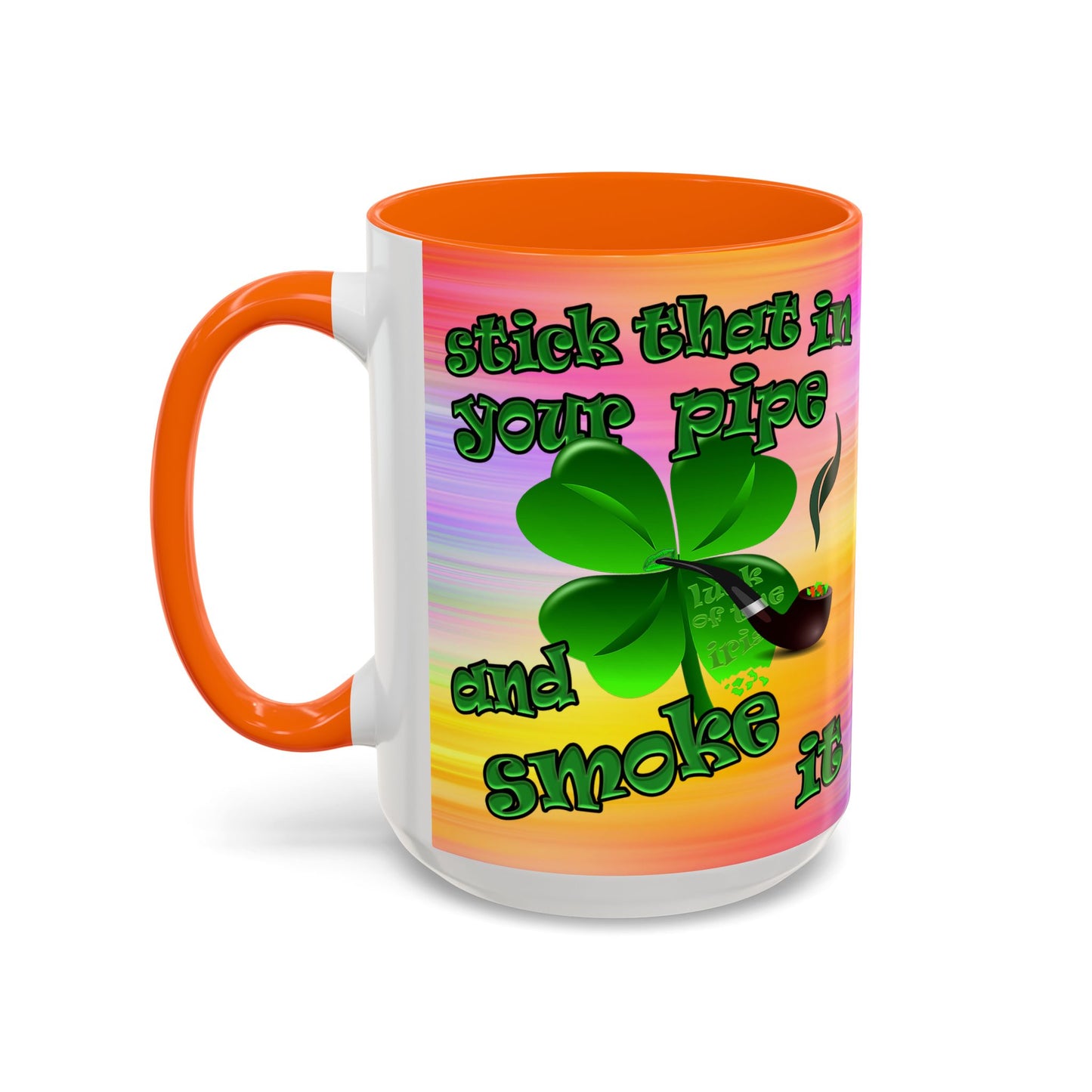 celtics logo - Accent Mug (color blur)
