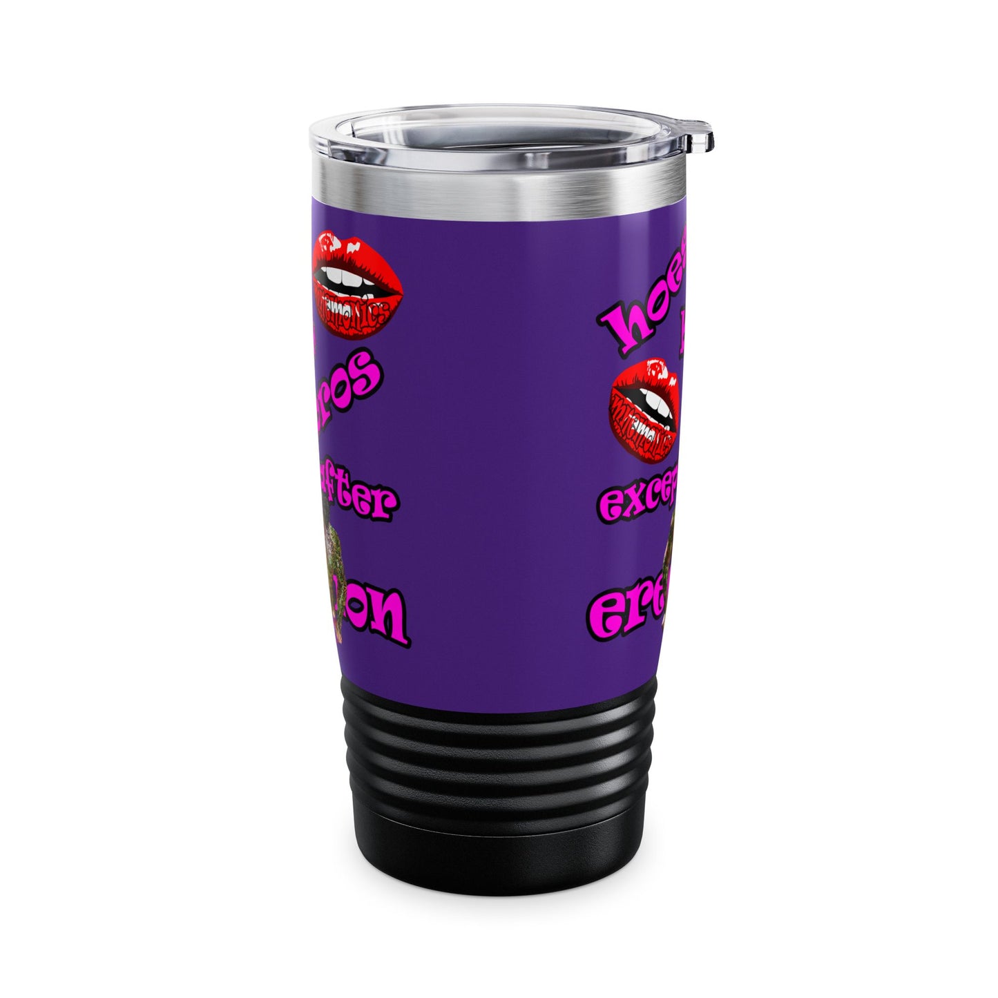 hoes b4 bros - Ringneck Tumbler, 20oz (purple)