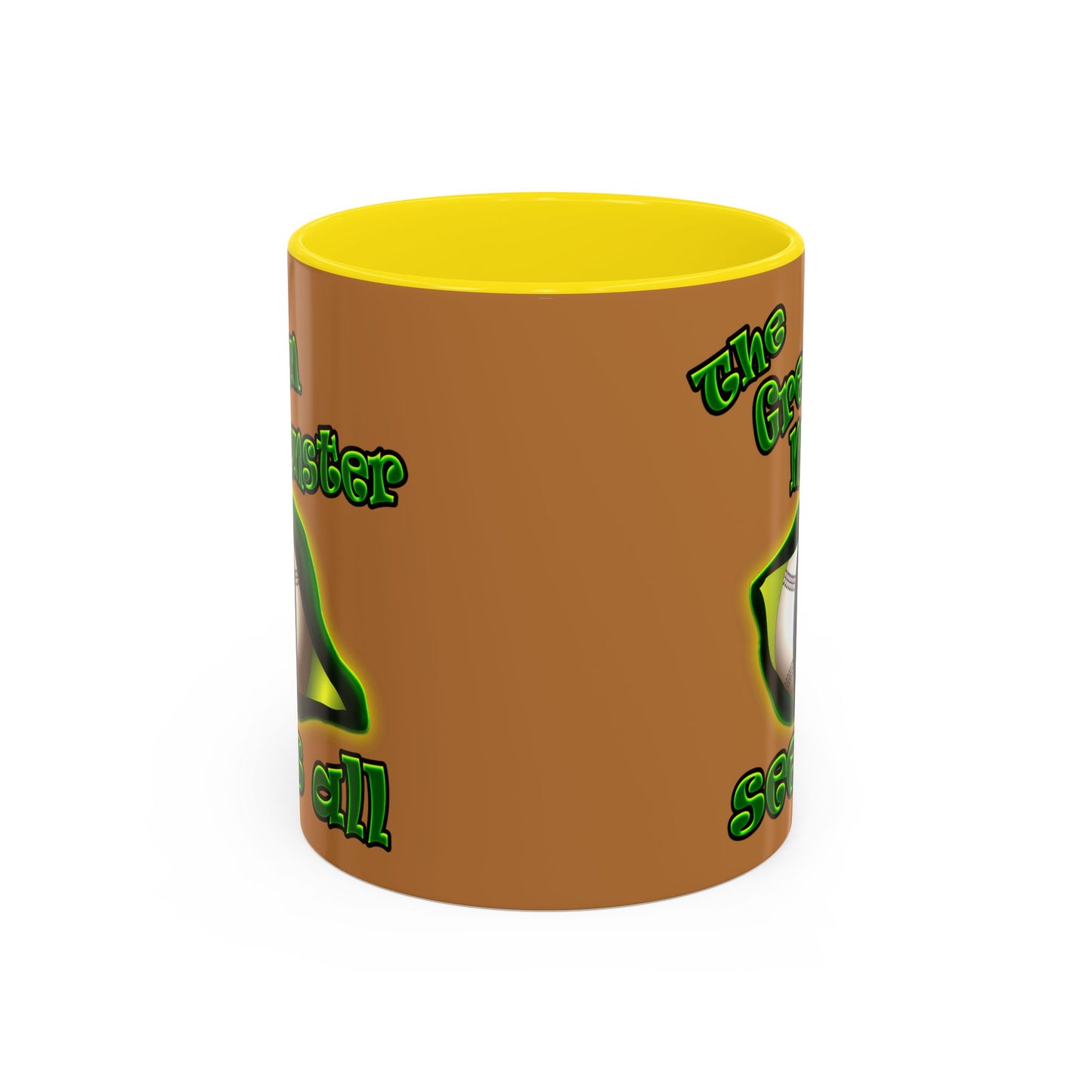green monster - Accent Mug (light brown)