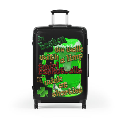 celtics logo - Suitcase (black)