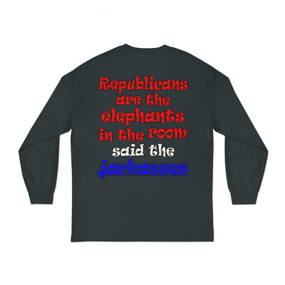 donkeys and elephants - Unisex Classic Long Sleeve T-Shirt