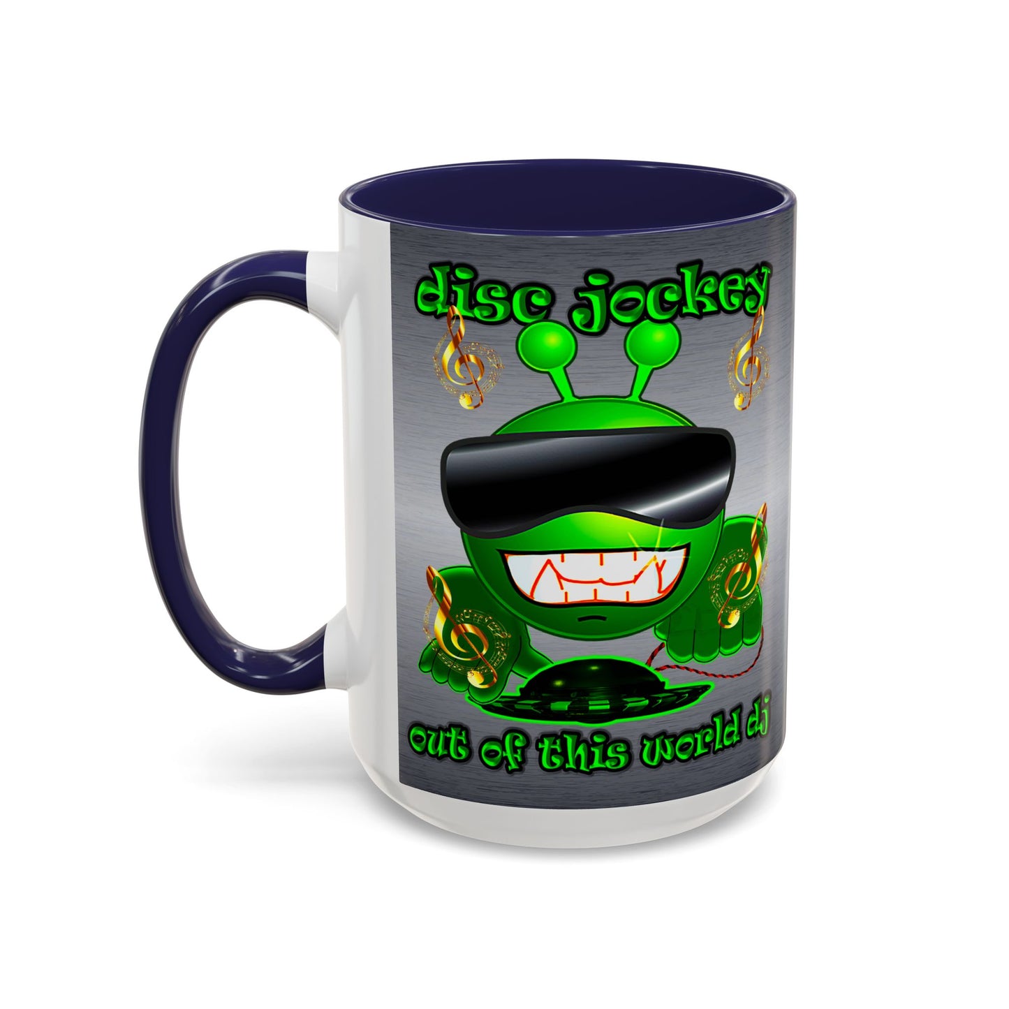 disc jockey - Accent Mug (brushed nickel)