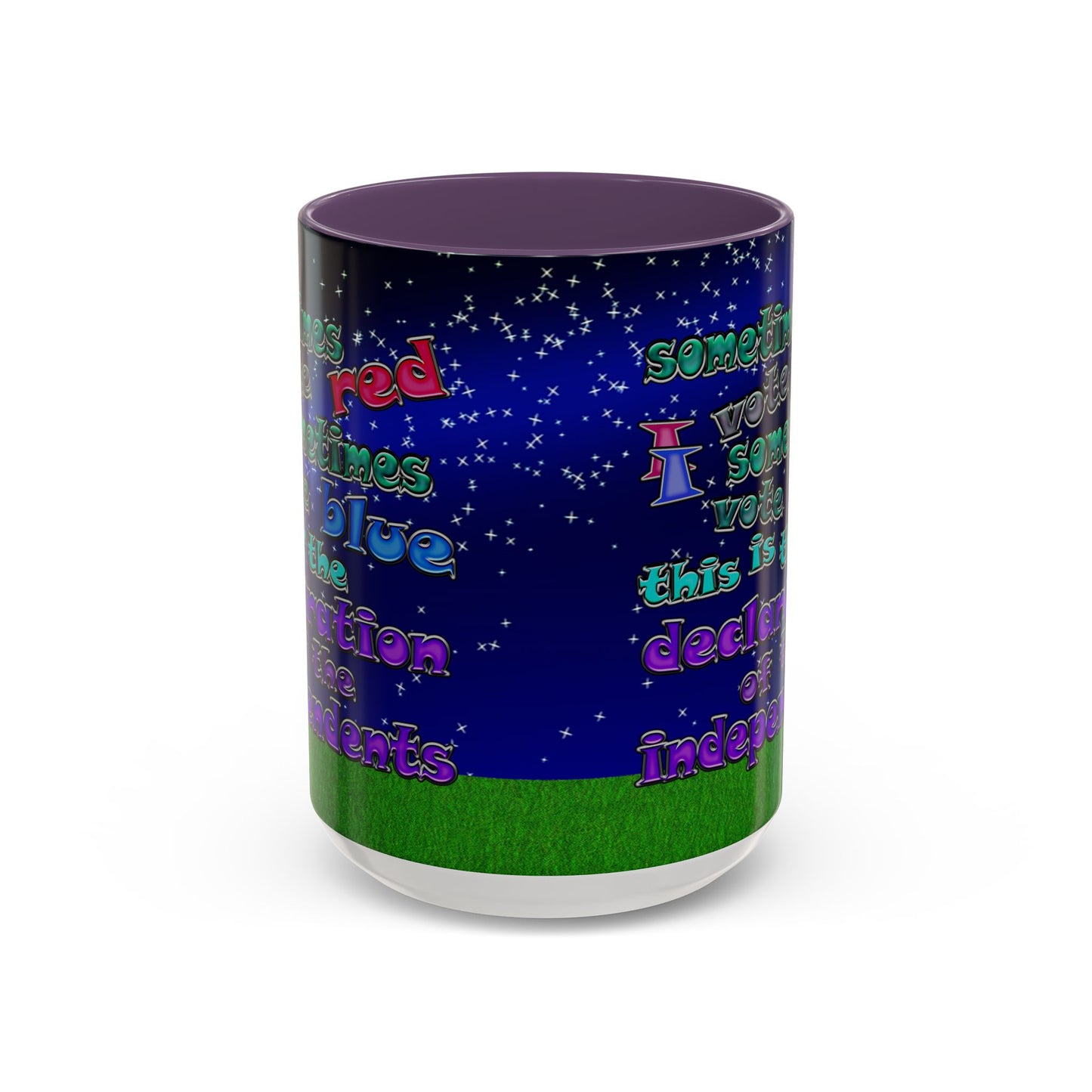 declaration of the independents - Accent Mug ('snoops' background)