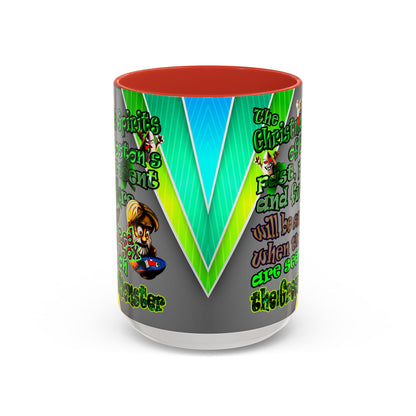 christmas spirits of boston - Accent Mug (rainbow split)