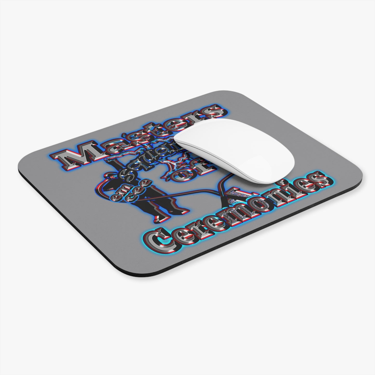 em cee squared - Mouse Pad (Rectangle) (grey)