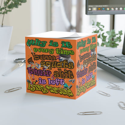the bum's shit - note cube (crusta)