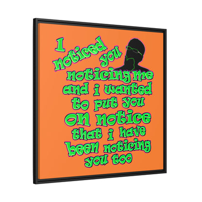 noticed you noticing - framed canvas art (crusta)