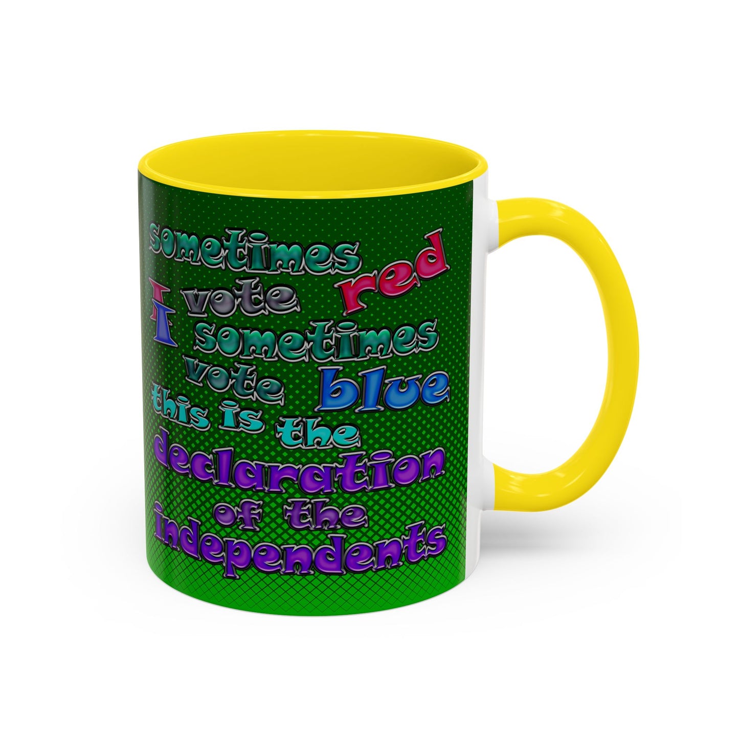 declaration of the independents - Accent Mug (logo green)