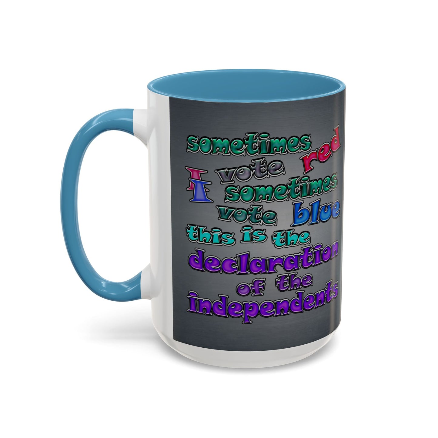 declaration of the independents - Accent Mug (grey-light grey)