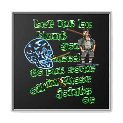 og - framed canvas art (black)